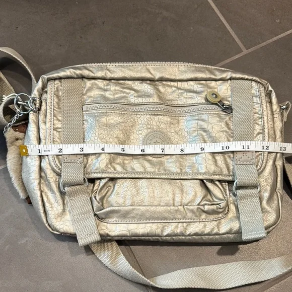 Kipling Silver Crossbody Bag with Adjustable Strap - Picture 4 of 8